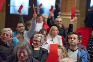 La votazione della Relazione morale 