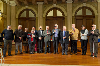 I soci premiati per i cinquant'anni di sodalizio