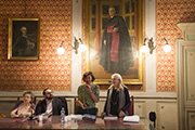  Da sinistra Luisa Cogliati Arano, l'autore Antonio D'Amico, Marina Mojana, Paola Venturelli.