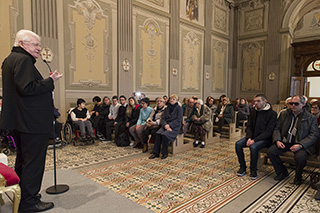 Scola incontra i dipendenti dell'Istituto dei Ciechi e i soci dell'UICI di Milano