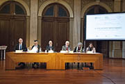 Marco Bussetti - Dirigente Ufficio Scolastico Regionale AT Milano, Stefano Bolognini - Assessore Regionale alle Politiche Sociali, abitative e disabilità, Natalino Manno - Capo di Gabinetto della Prefettura, Rodolfo Masto - Presidente Fondazione Istituto dei Ciechi di Milano, Daria Alice Maistri - Dirigente Area Domiciliarità e Cultura della Salute Comune di Milano, Rossana Giove – Direttore Socio Sanitario ATS Città Metropolitana Milano