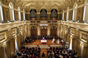 Sala Barozzi dalla balconata.